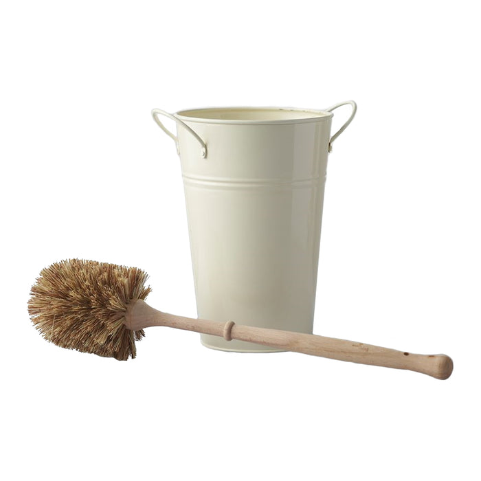 Natural Bristle Wooden Toilet Brush and Holder