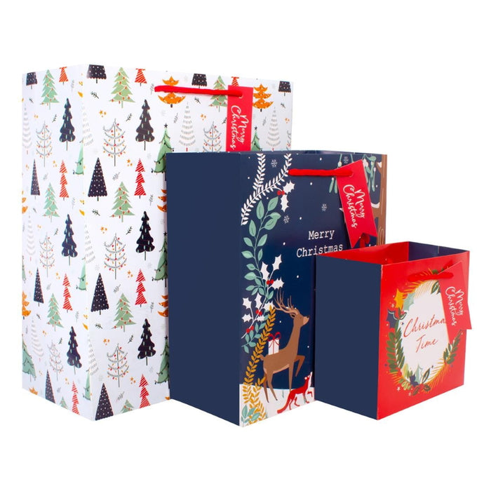 Plastic Free Christmas Gift Bags Pack of 3