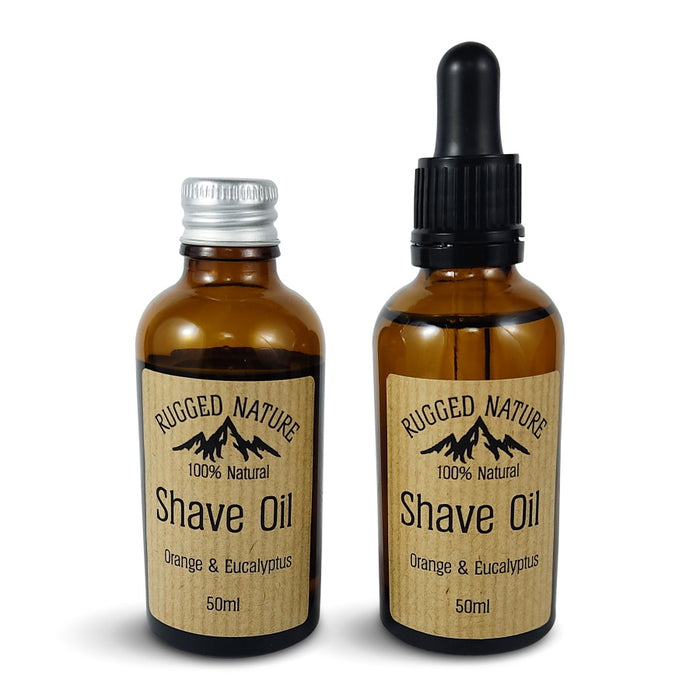 Natural Shave Oil Orange and Eucalyptus 50ml