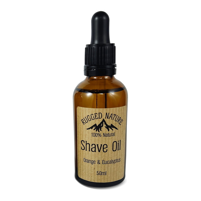 Natural Shave Oil Orange and Eucalyptus 50ml