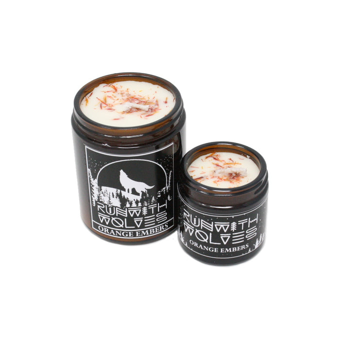 Natural Orange Embers Vegan Handmade Soy Wax Candle