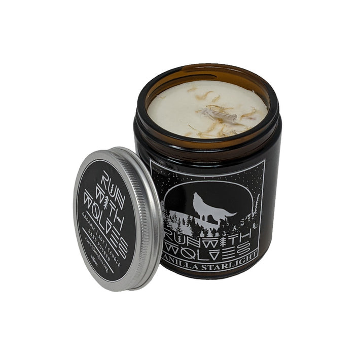 Natural Vanilla Starlight Vegan Handmade Soy Wax Candle