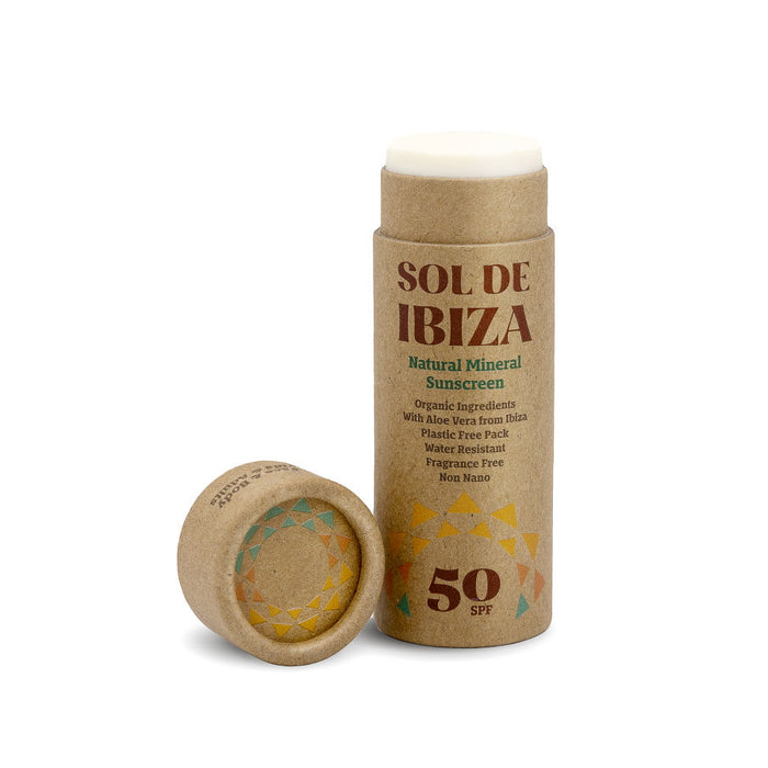 Natural Vegan SPF50 Sunscreen Stick Unscented 40g