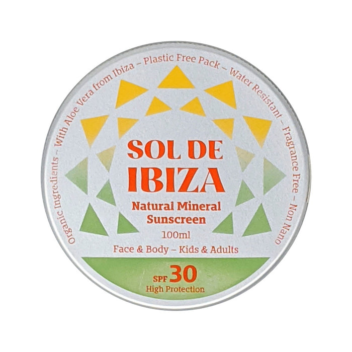 Natural Unscented Vegan SPF30 Sunscreen 100ml