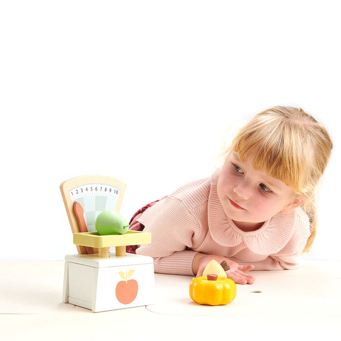 Wooden Market Scales Toy