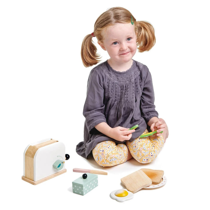 Wooden Breakfast Toaster Toy Set