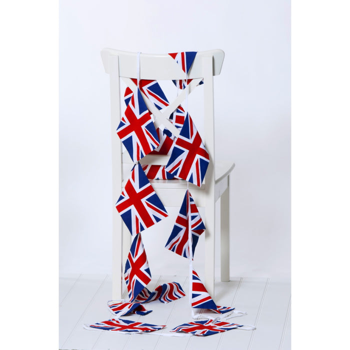 Cotton Bunting Union Jack Square 5 Metre