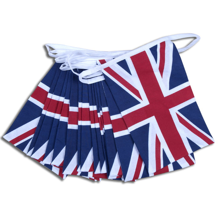 Cotton Bunting Union Jack Square 5 Metre