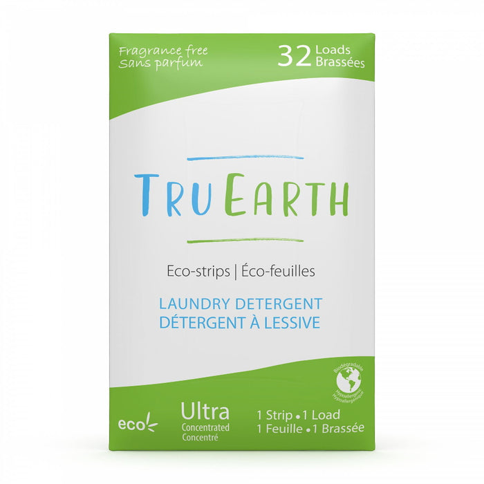 Laundry Detergent Eco-Strips Fragrance Free 32 Loads