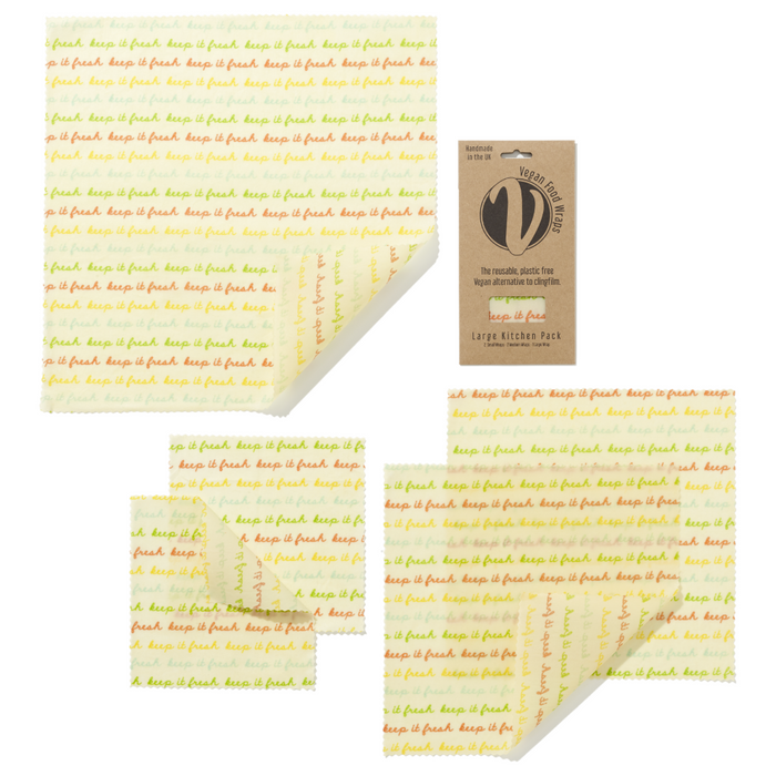 Vegan Wax Wraps Large Kitchen Pack