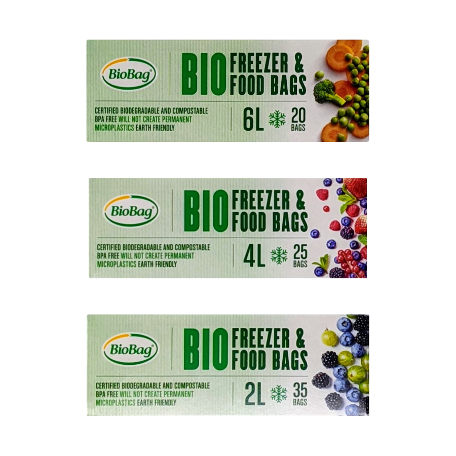 BioBag Compostable Food and Freezer Bags 2 Litres | 1 Roll of 35 Bags