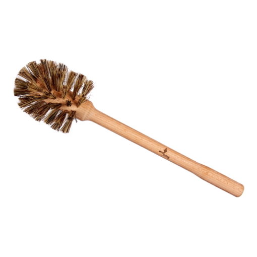 Natural Bristle Wooden Toilet Brush and Holder