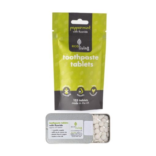 Natural Toothpaste Tablets With Fluoride Peppermint