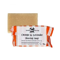 Natural Orange and Lavender Vegan Handmade Shaving Soap 95g