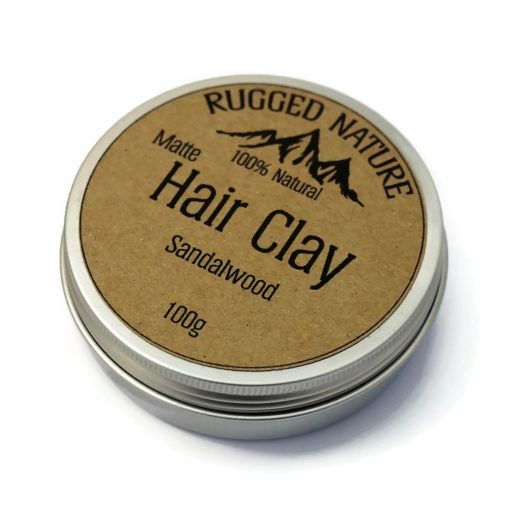 Natural Sandalwood Vegan Handmade Hair Clay 100g